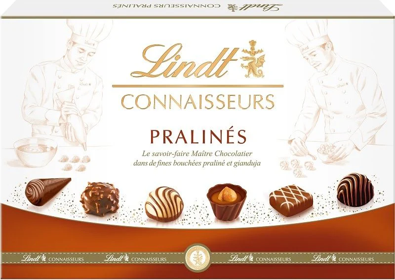 CONNAISSEURS CHOCOLATE PRALINES 180G-LINDT (#122459)