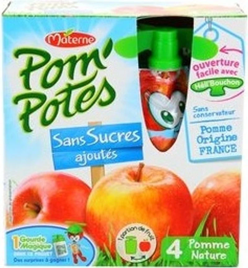 apple no sugar compote 4x90g (#122499)