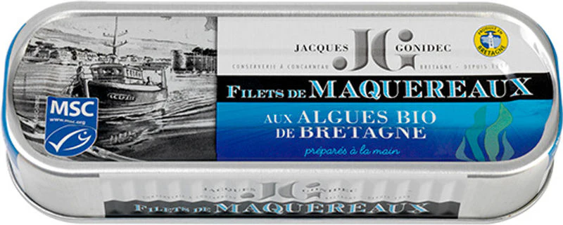 organic mackerel with seaweed 176g (#122520)