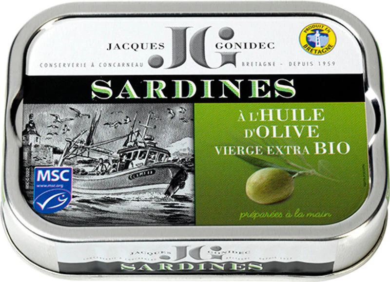 organic sardines in olive oil 115g (#122546)