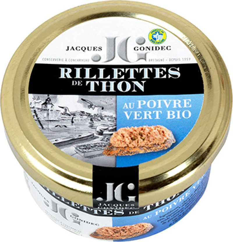 organic tuna rillettes green pepper 90g (#122558)