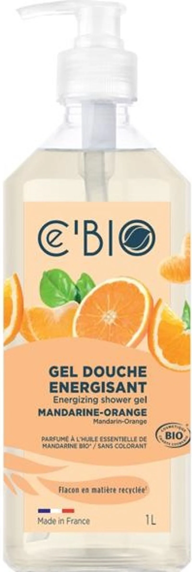 organic mandarin shower bath gel 1000ml (#122923)