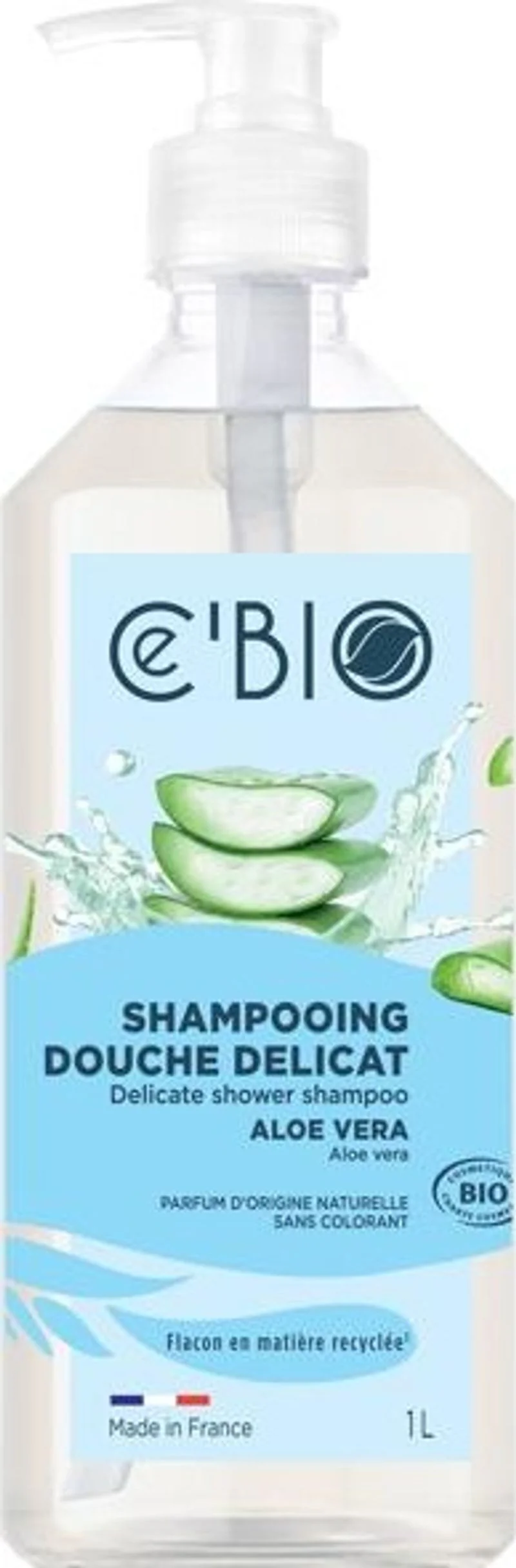 organic aloe vera shampoo shower 1000ml (#122926)