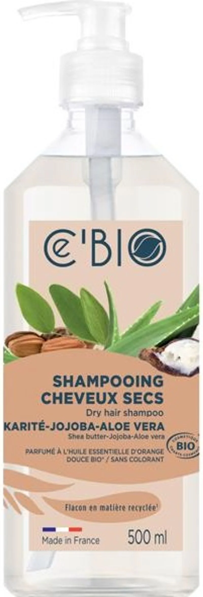 organic shea jojoba aloe shampoo 500ml (#122946)