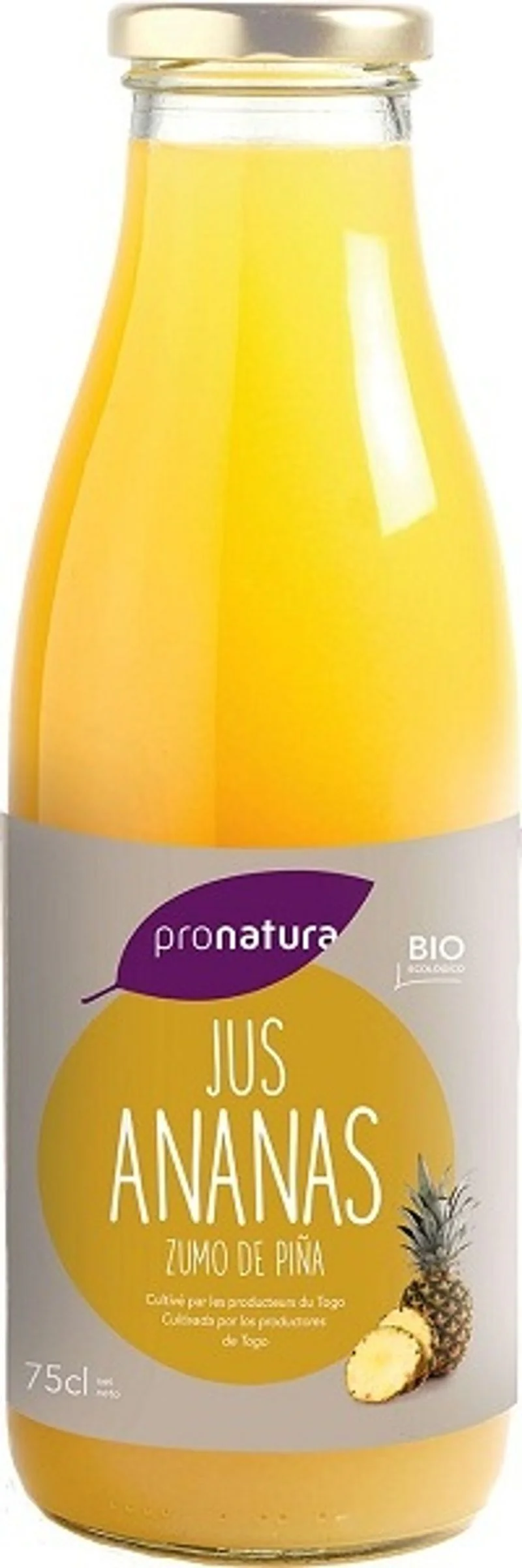 org pineapple juice 1pc - 0.75cl (#123227)