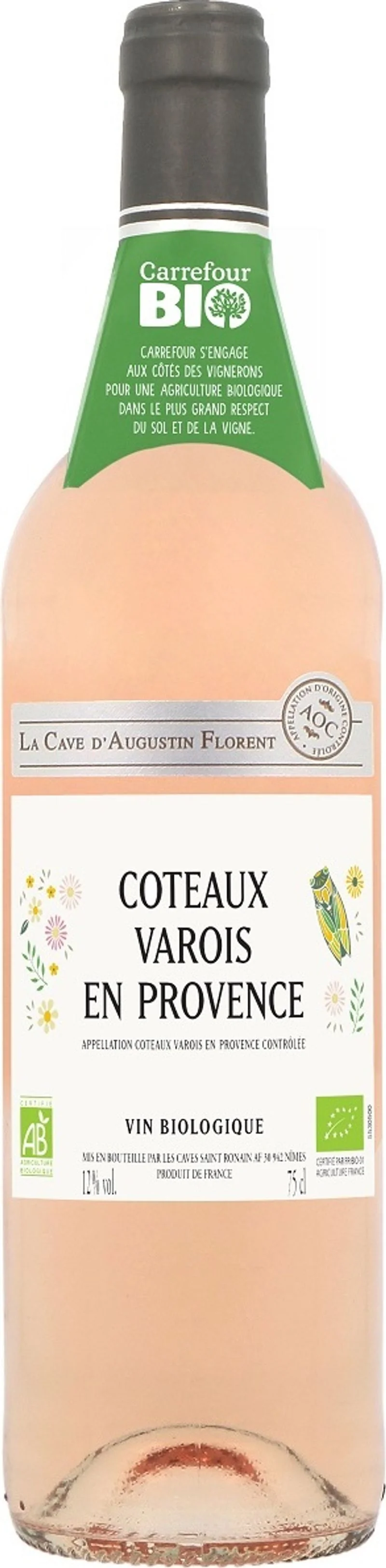 ORGANIC ROSE WINE AOP COTEAUX VAROIS EN PROVENCE 75CL (#123389)