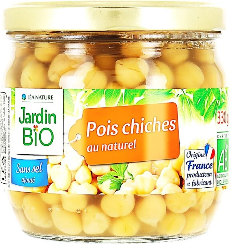 natural chickpeas 330g (#124048)