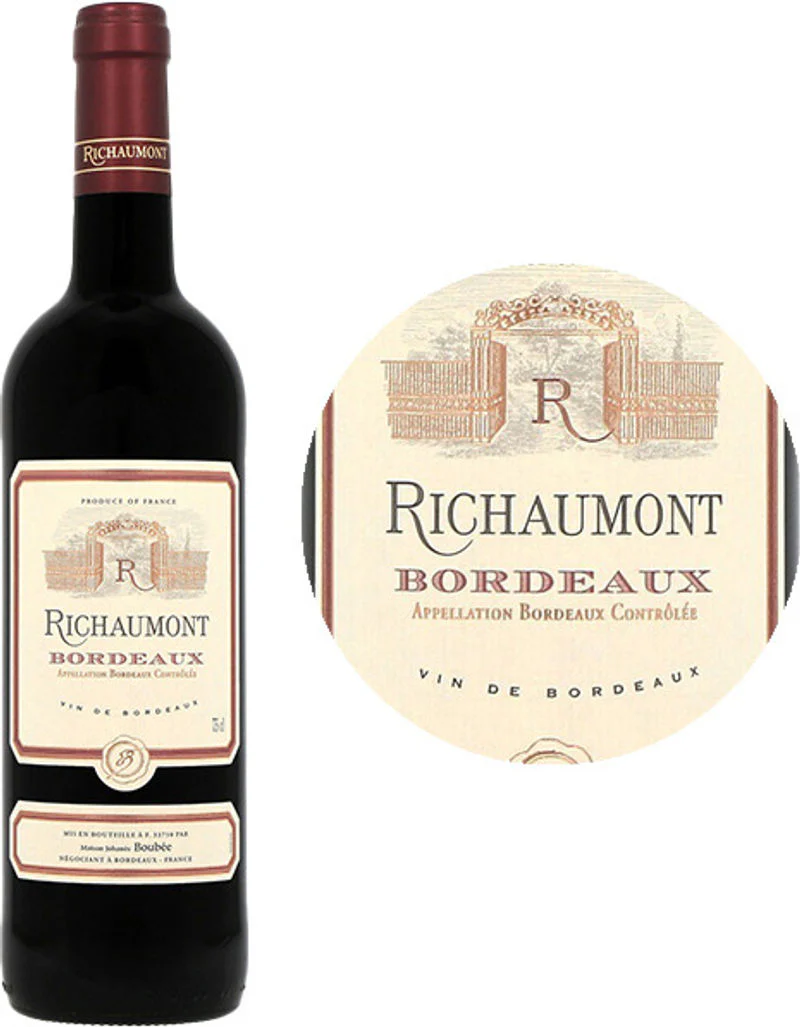 RED WINE AOP AOC BORDEAUX 2024, 2022 75CL (#124059)