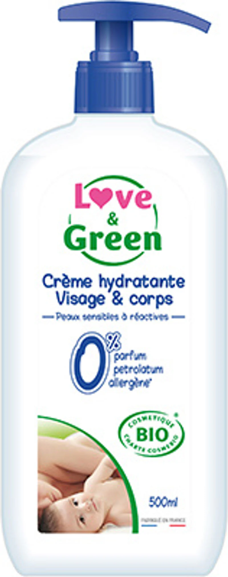organic baby moisturizing cream 500ml (#124779)