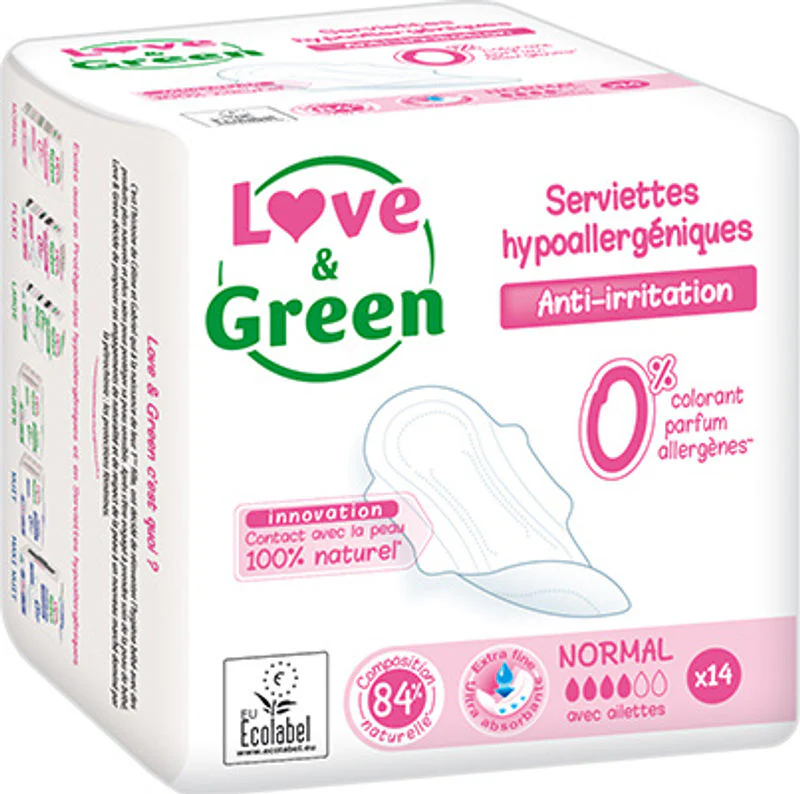 ecological normal sanitary pads 14pc (#124780)