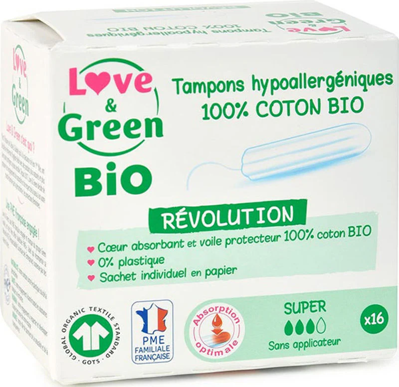 organic super tampon digital 16pc (#124782)