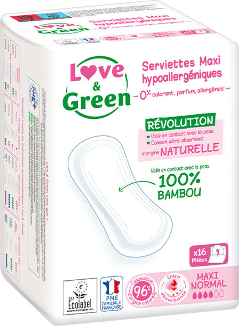 maxi regular eco sanitary pads 16pc (#124784)