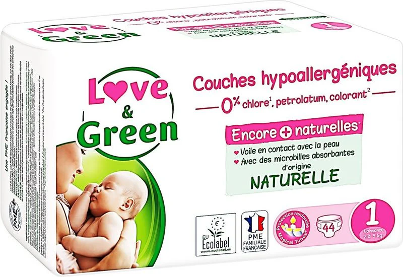 hypoallergenic nappies t1 2-5kg 44pc (#124802)