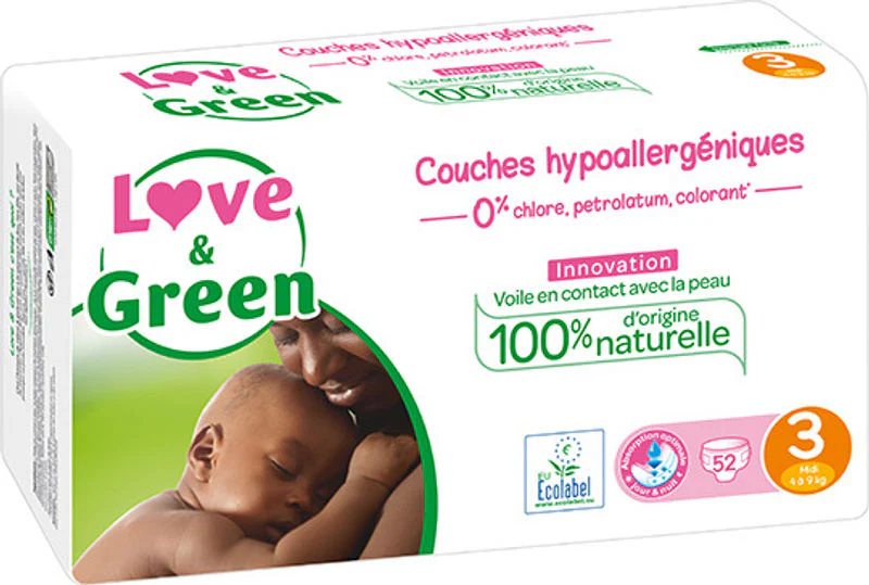 hypoallergenic nappies t3 4-9kg 52pc (#124805)