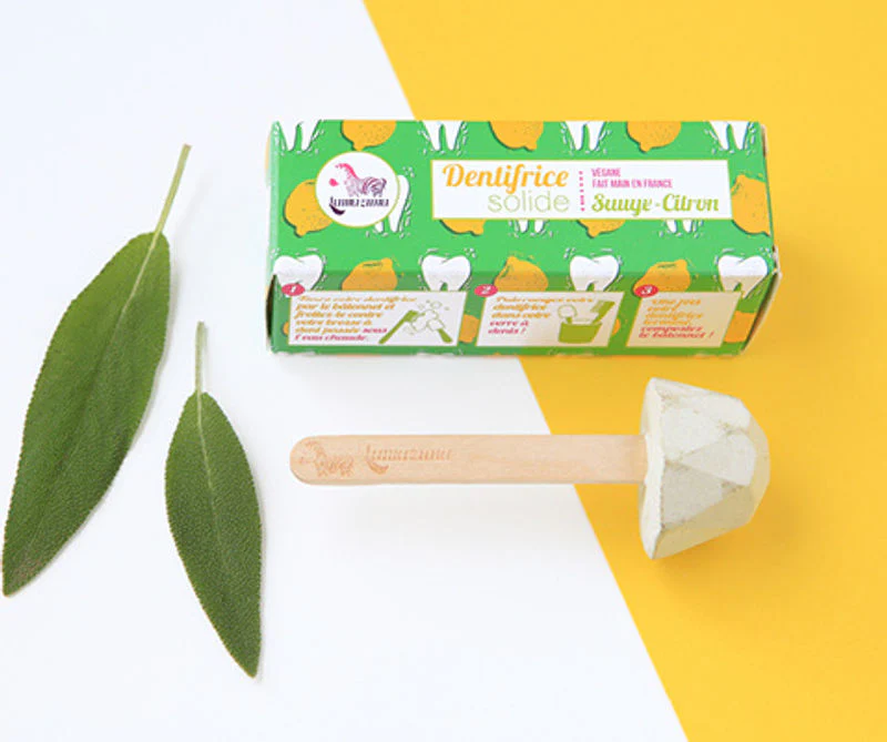 organic sage and lemon solid toothpaste 17g\lamazuna (#124827)