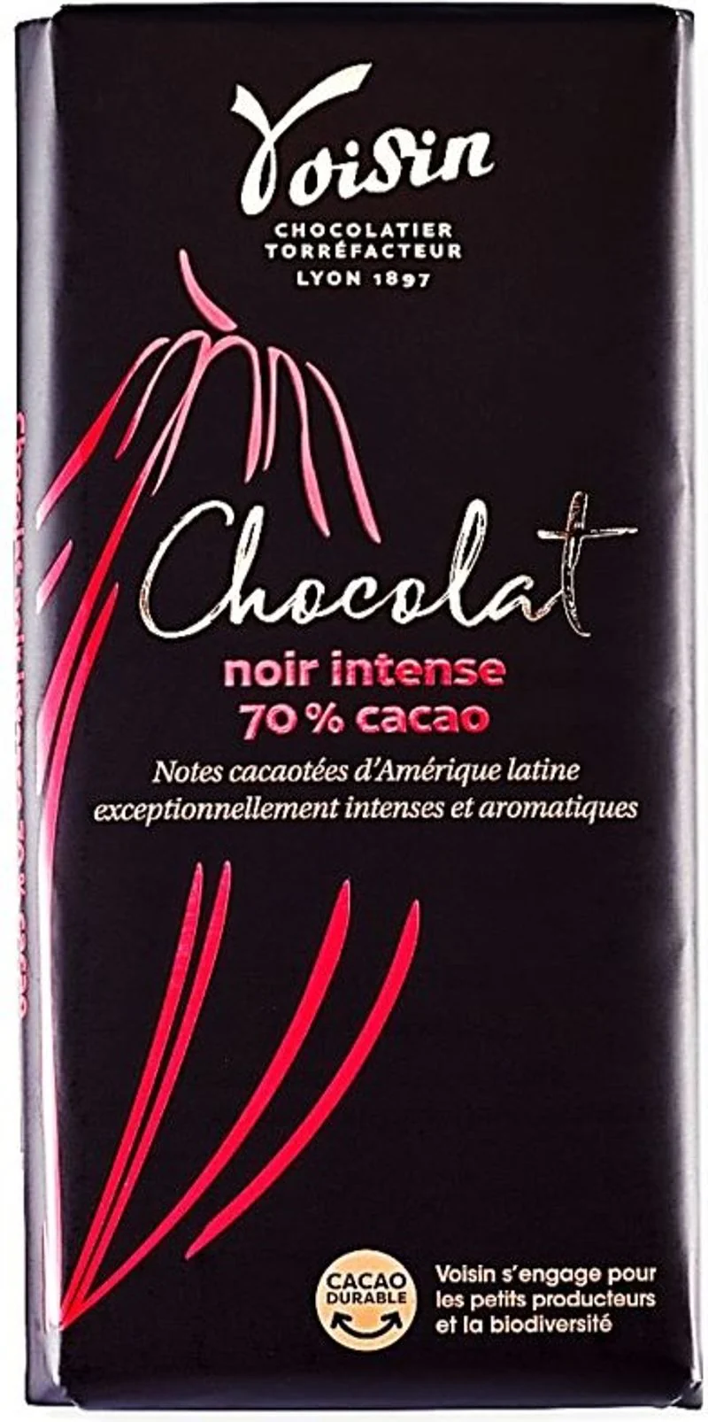 70% intense dark chocolate bar 100g (#124866)