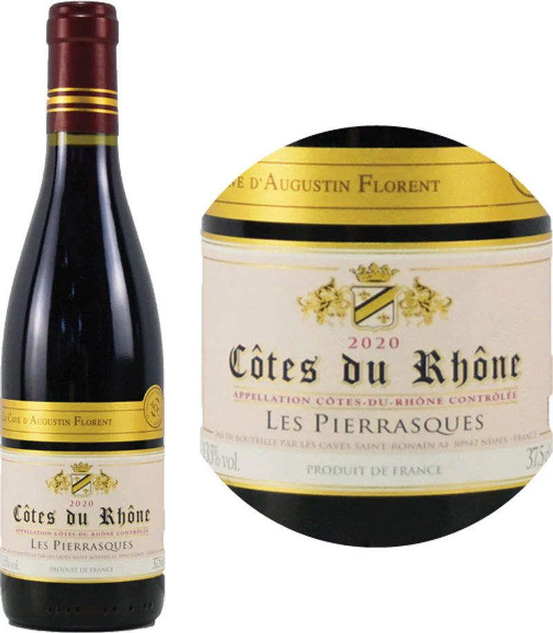 RED WINE AOP COTES DU RHONE "LES PIERRASQUES" 2024 37.5CL (#125600)
