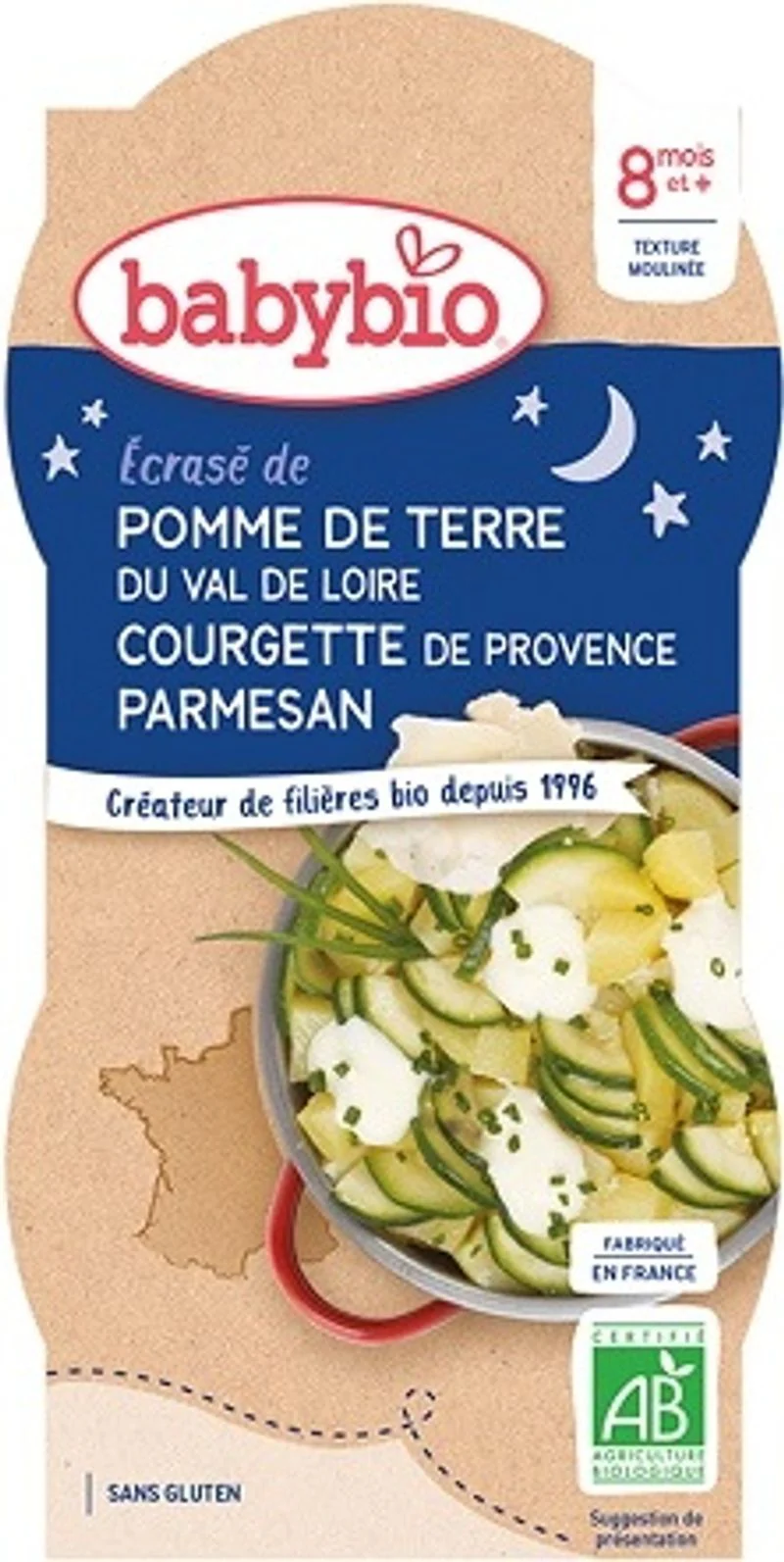 organic potato zucchini parmesan baby 2x200g (#125615)