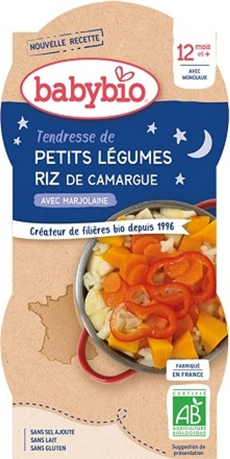 organic baby vegetables rice baby food 2x200g (#125616)