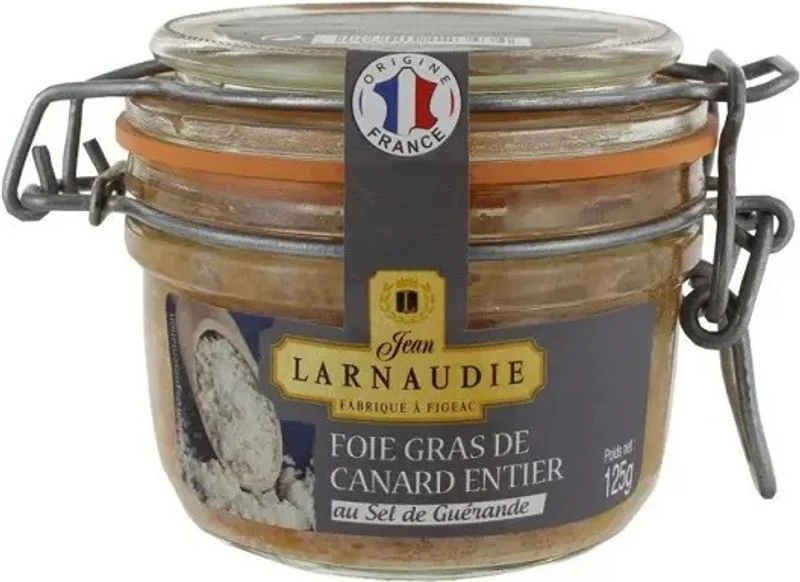 whole duck foie gras guerande salt 125g (#126016)