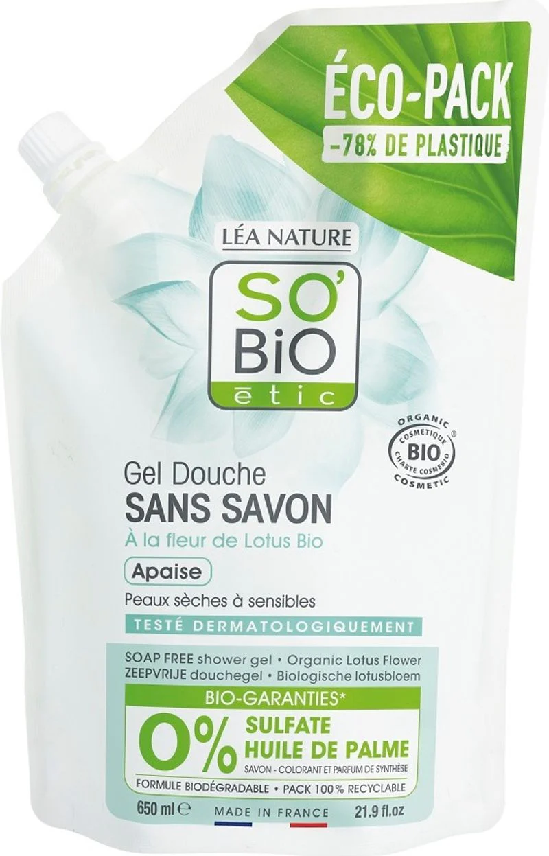 organic lotus flower shower cream eco 650ml (#126103)