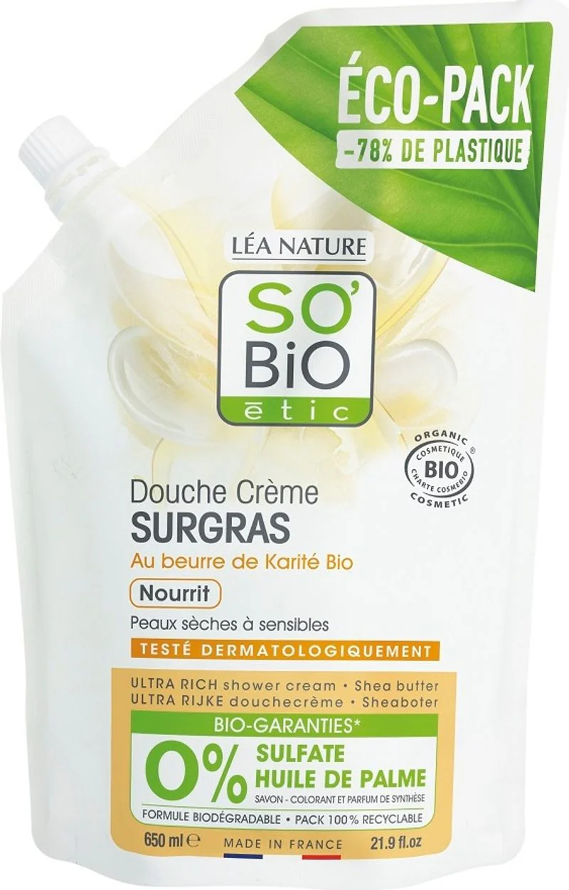 organic shea butter shower cream eco 650ml (#126106)
