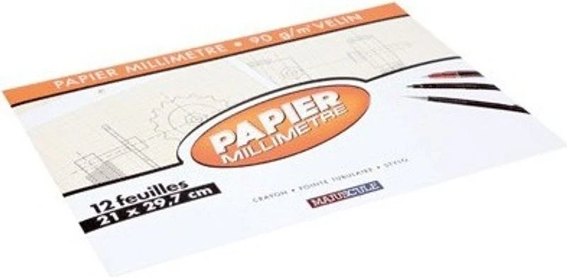 pack of 12 graph paper a4 (#126145)