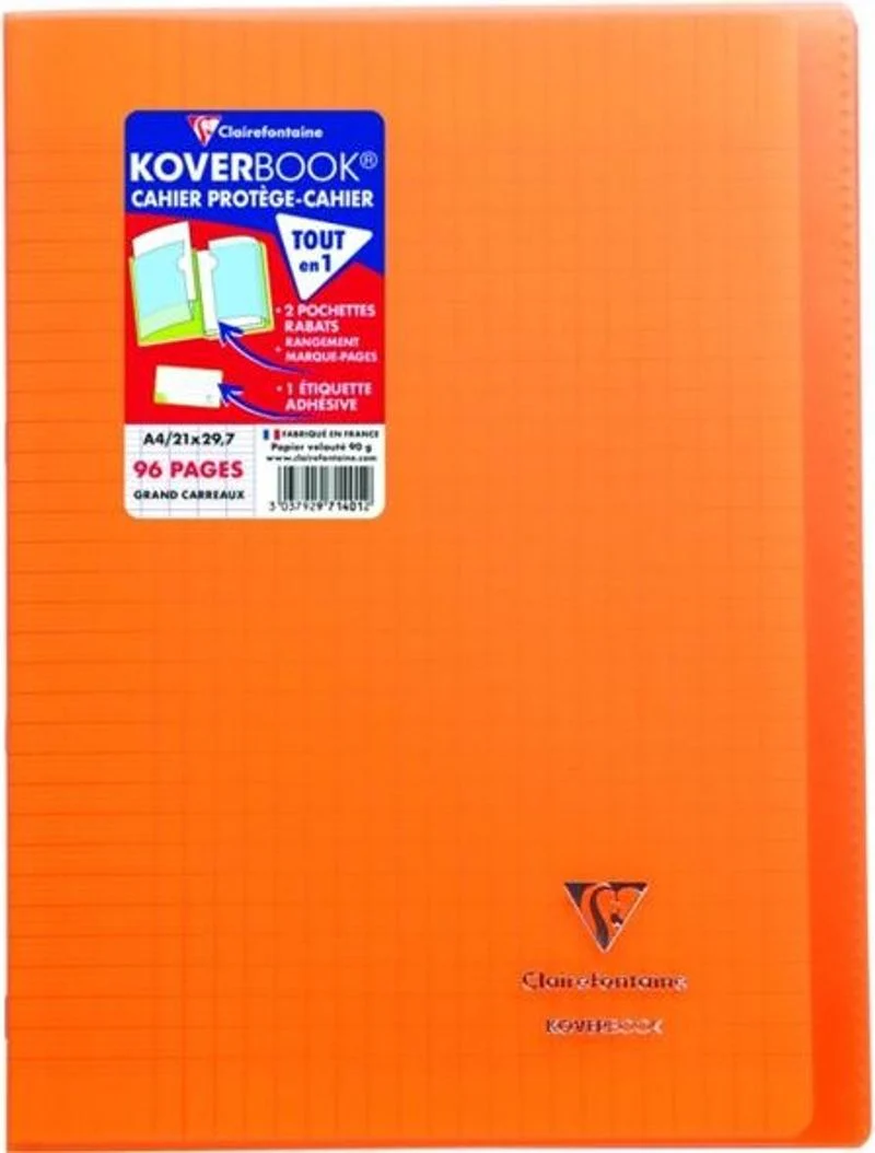 notebook clear cover orange a4 (#126155)