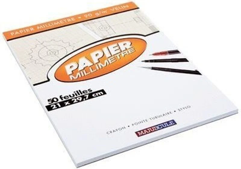 pack of 50 graph paper a4 (#126161)