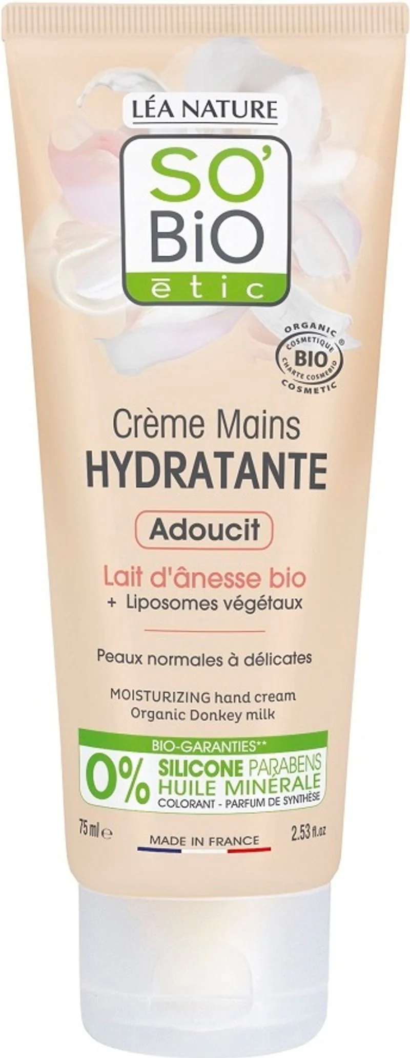 organic donkey milk hand cream 75ml (#126230)