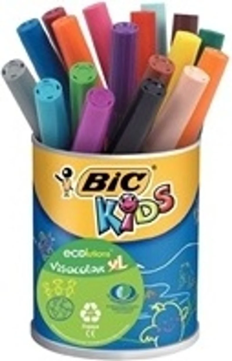 pot of 18 visacolour colouring pens \bic (#126336)