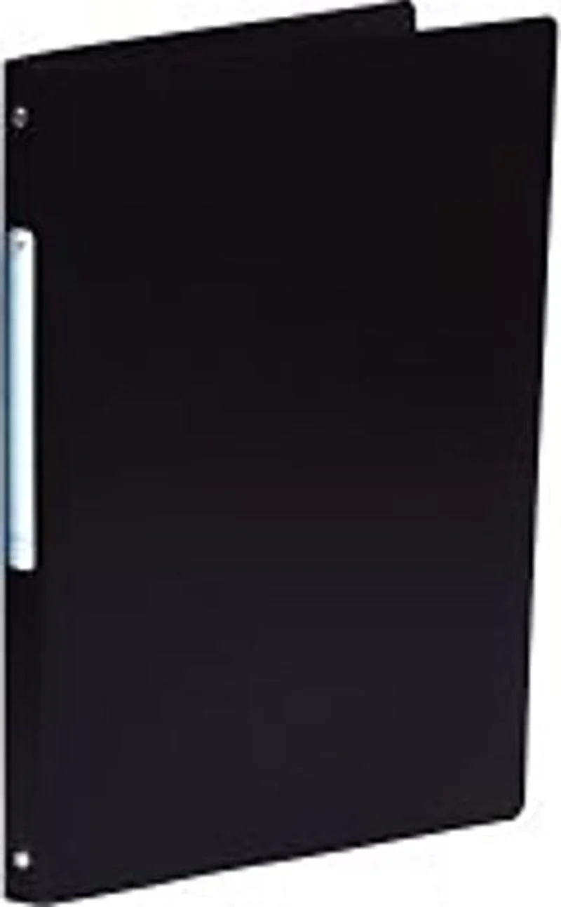 black 4 ring binder soft cover a4 (#126427)