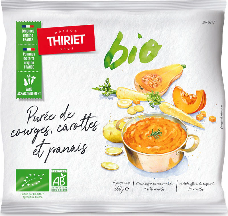 organic squash carrot parsnip puree 600g 4 portions (#126598)