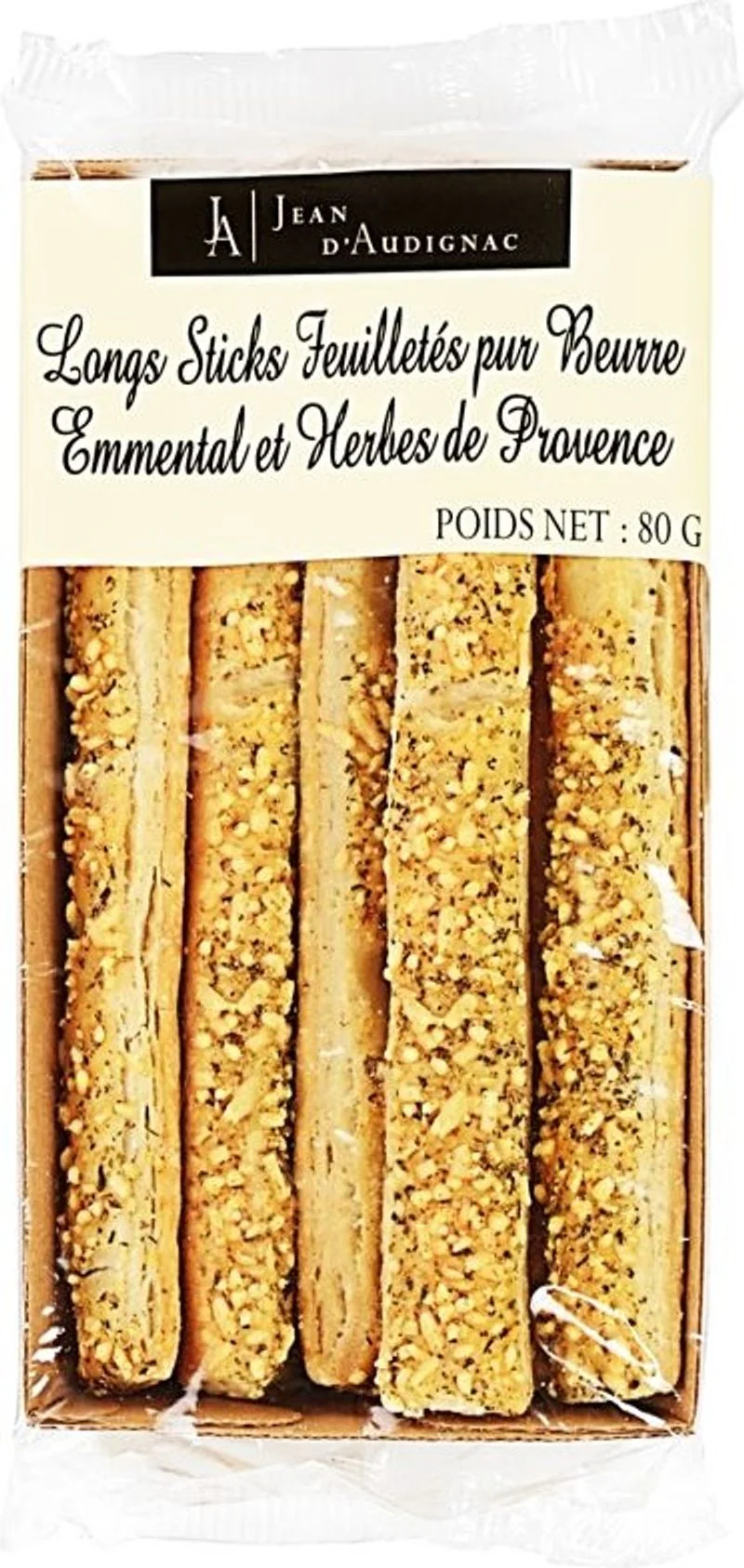 puff pastry sticks emmental herbs 80g (#126664)