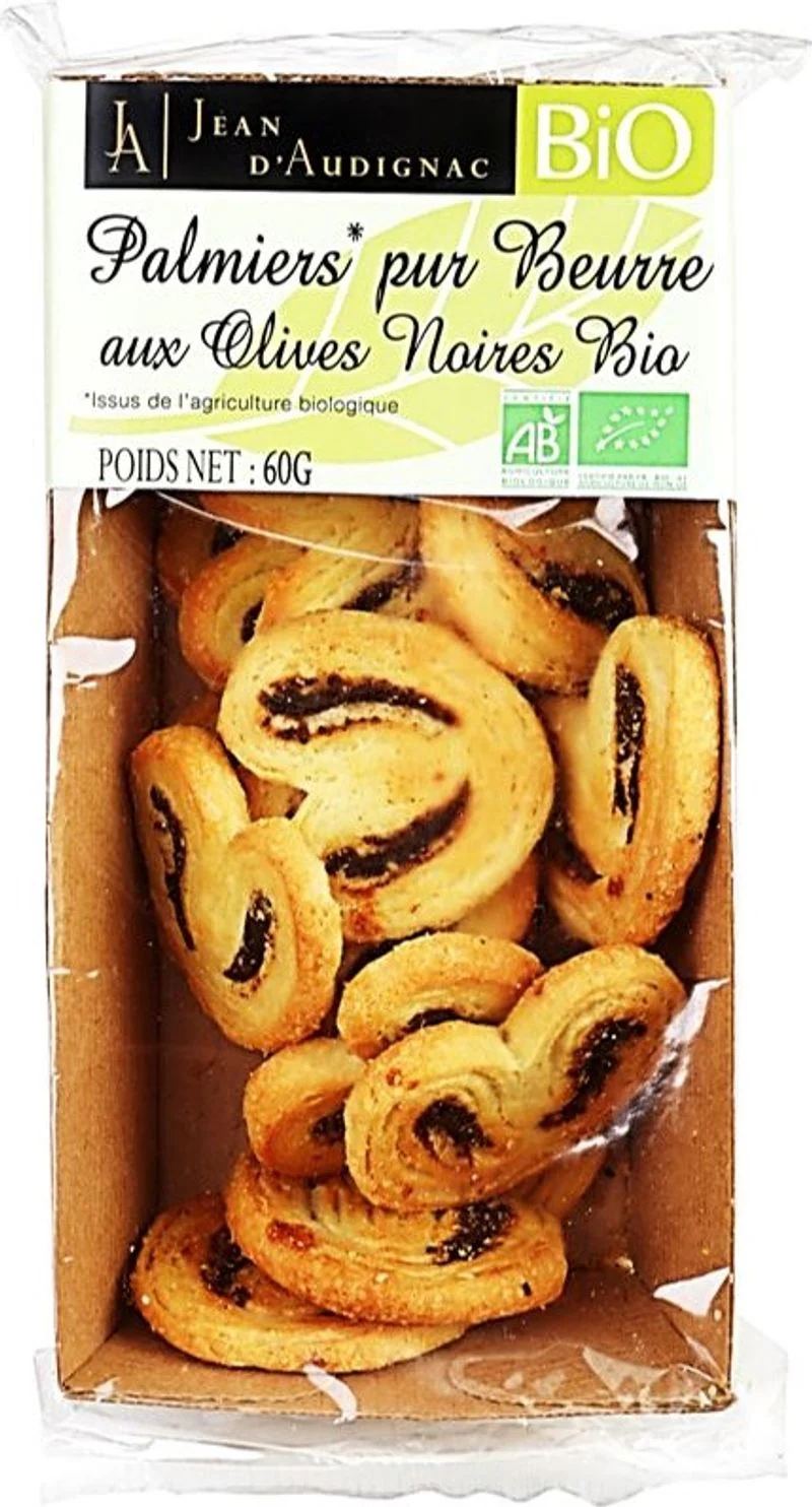 butter black olive palmiers 60g (#126670)