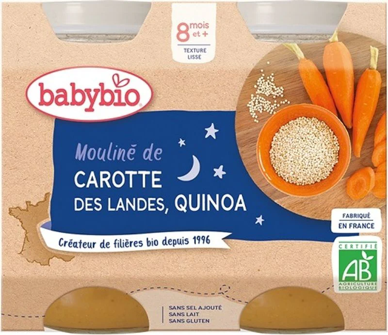 organic carrot quinoa baby food 2x200g (#126687)