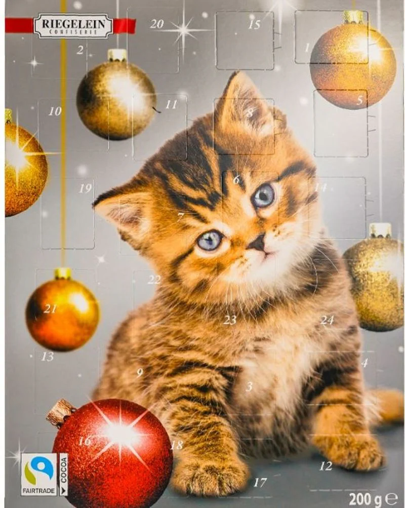 christmas cat advent calendar 200g\riegelein (#126709)
