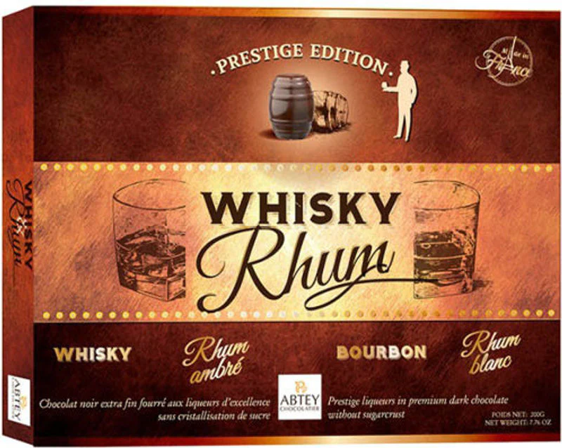 whiskey rum prestige chocolate 220g\abtey (#126776)