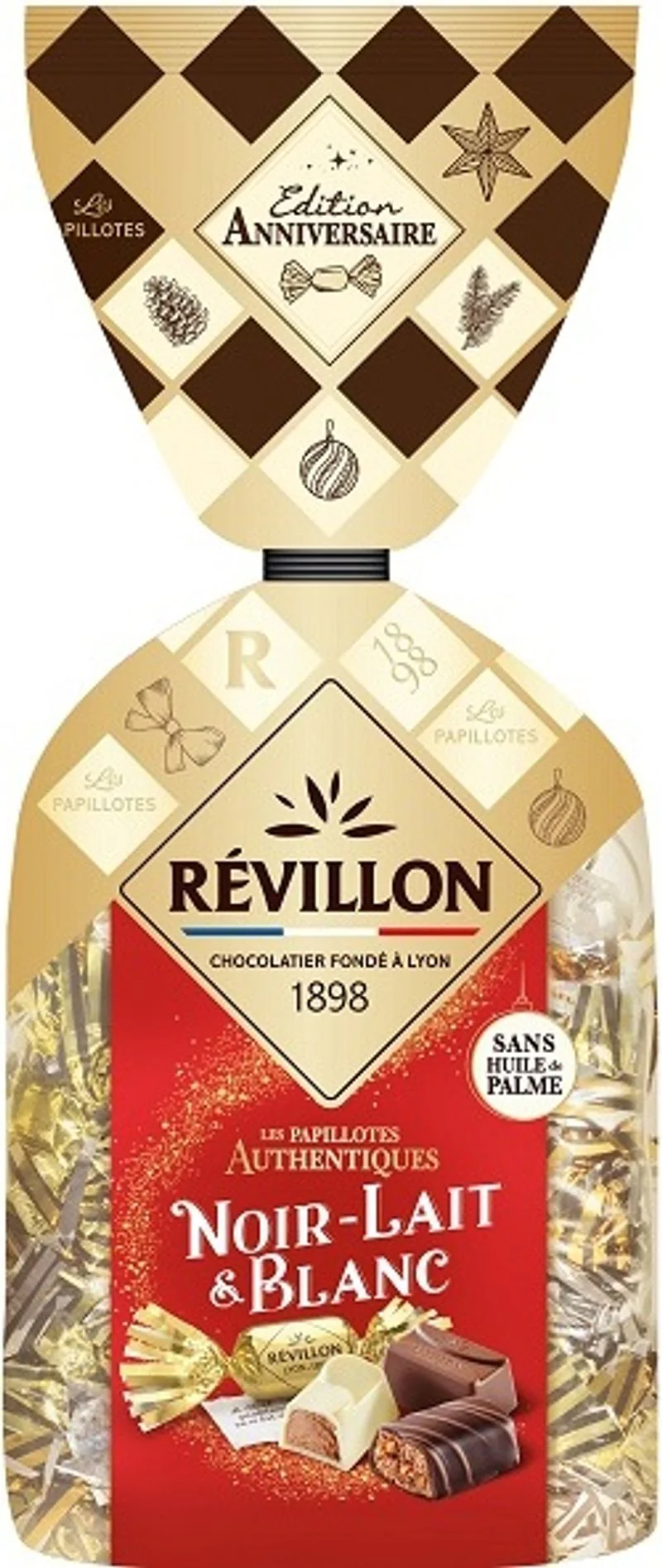 milk dark white chocolate papillotes 360g\revillon (#126782)