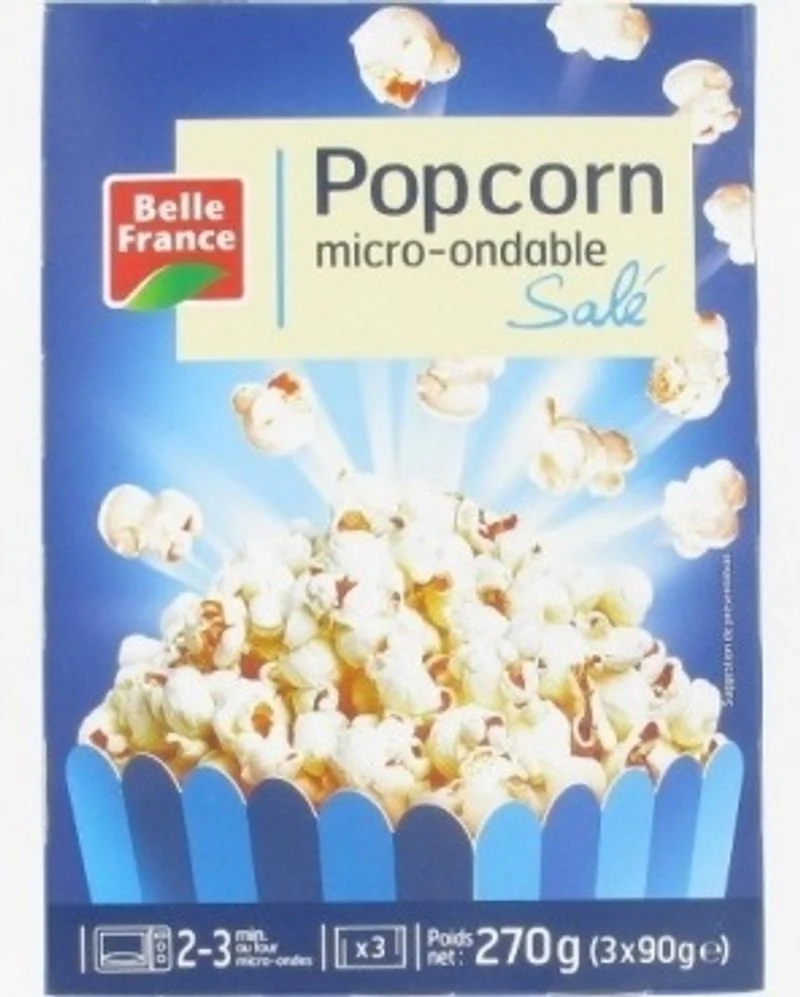 salted microwave popcorn 3x90g (#126957)