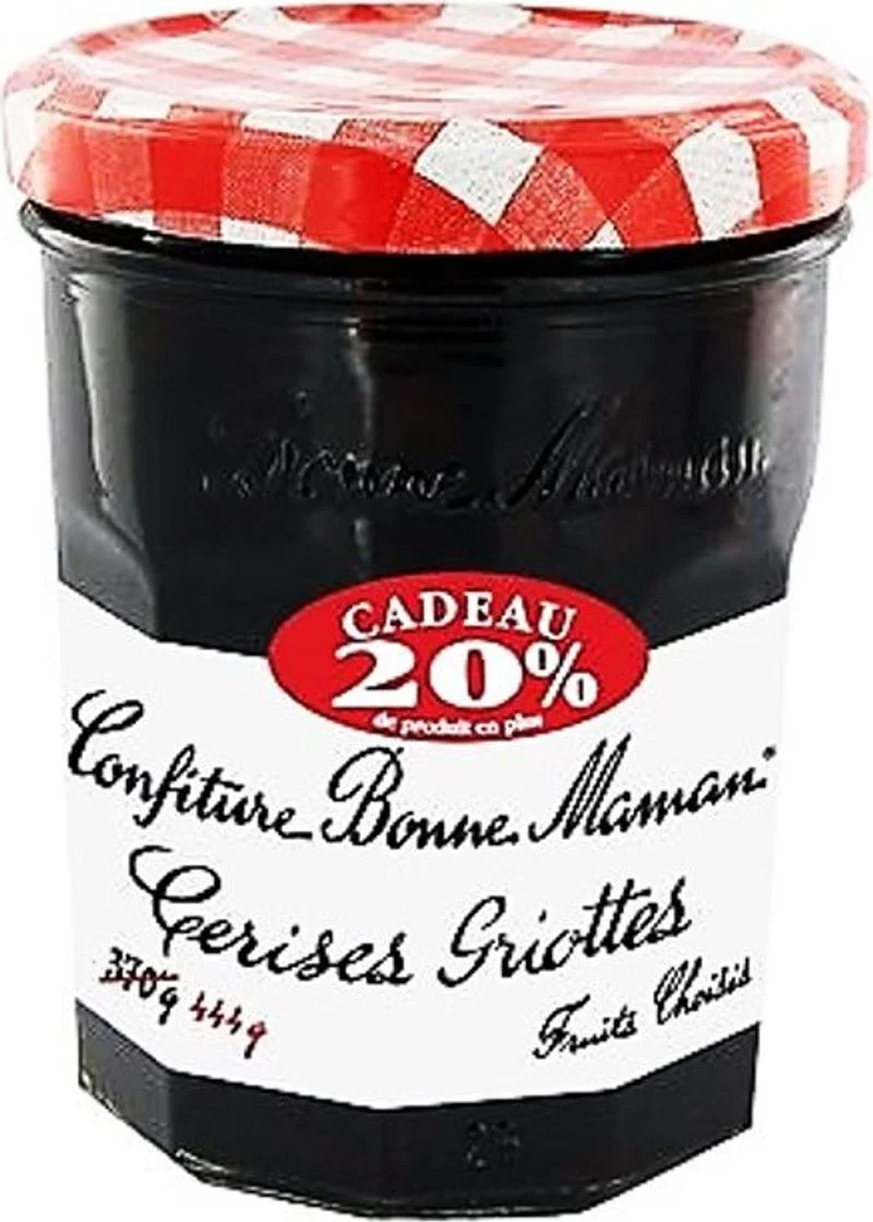 sour cherry jam 20% extra 444g (#126986)