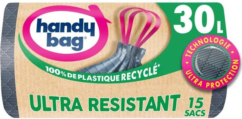 heavy duty drawstring bin liners 30l 15pc (#127263)