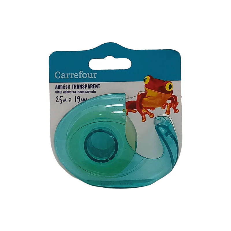 transparent tape pink dispenser/crf (#127625)