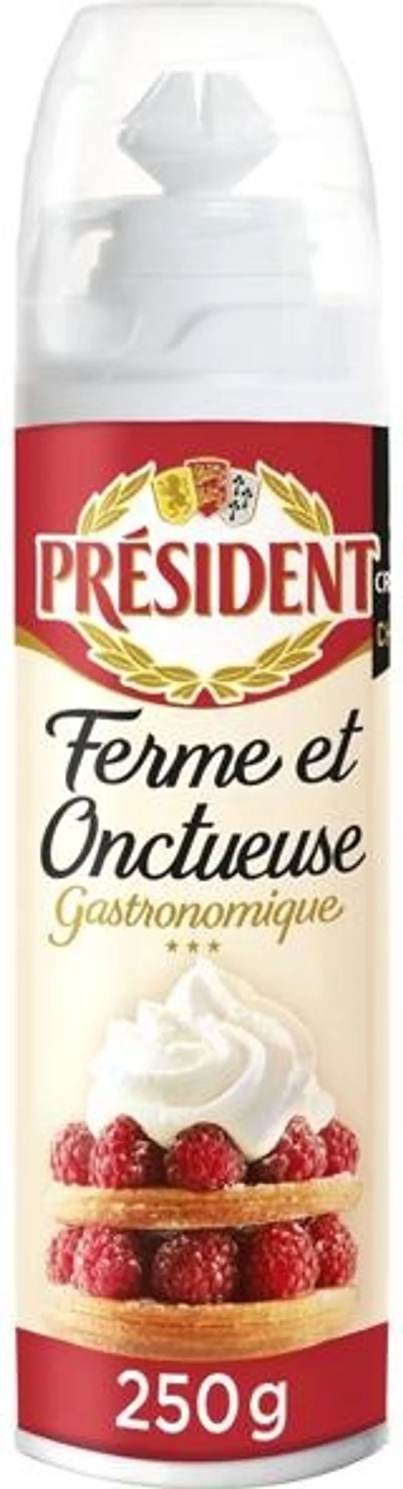 firm and creamy full-fat whipped cream 250g\president (#127657)