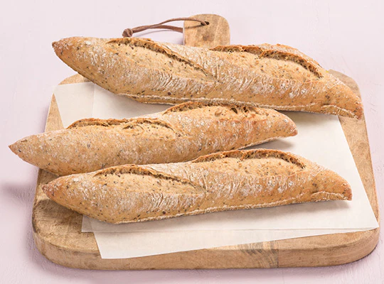 multicereal half baguettes 4x150g (#127891)