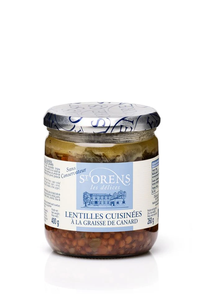 LENTILS COOKED IN FAT 400G (#128477)
