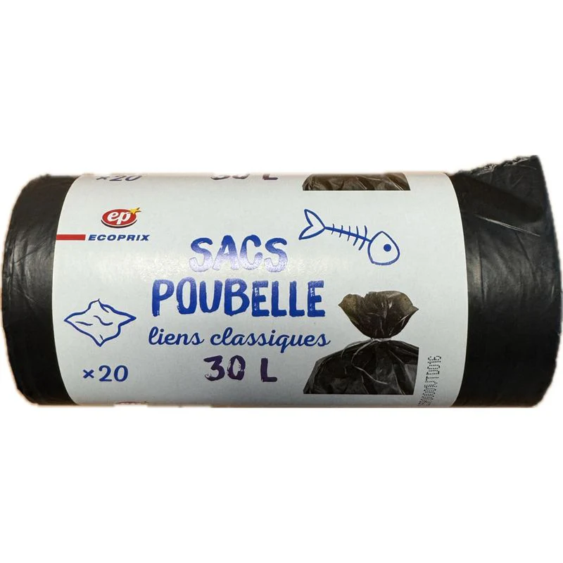 TRASH BAGS 30L 20PCS (#128494)