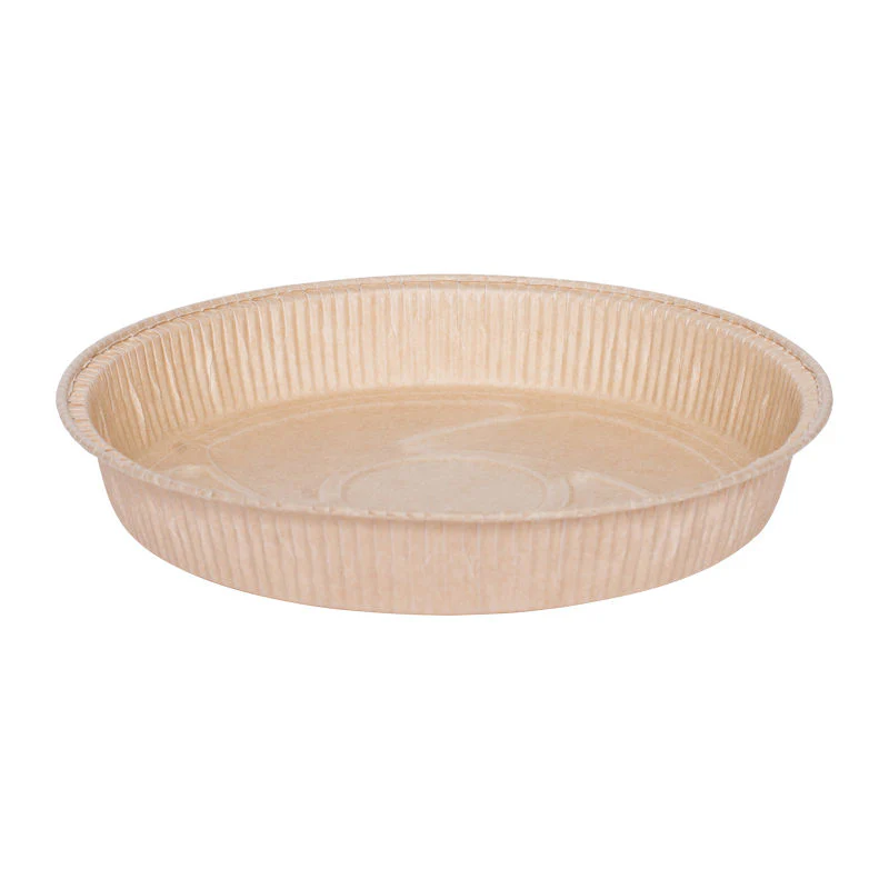 paper pie mould round 180x30x189 gold 10pc (#201993)