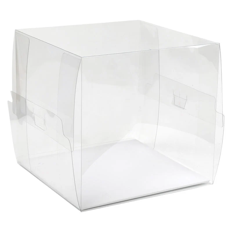 pvc display cake box+board 20x20xh20cm (#202633)