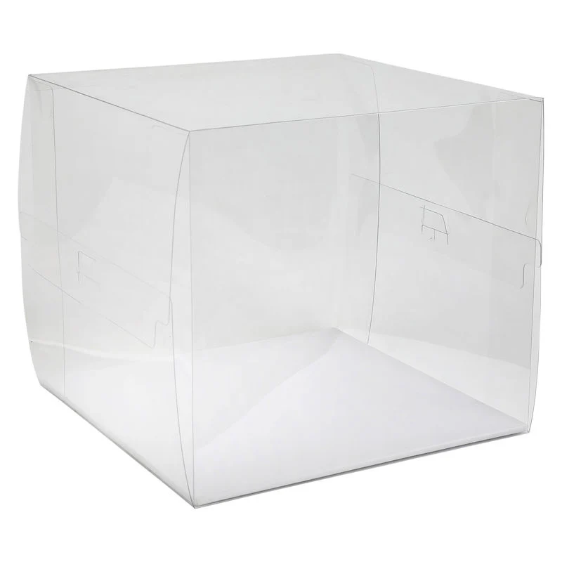 pvc display cake box+board 26x26xh24cm (#202639)
